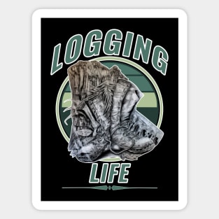 Logging Life Magnet